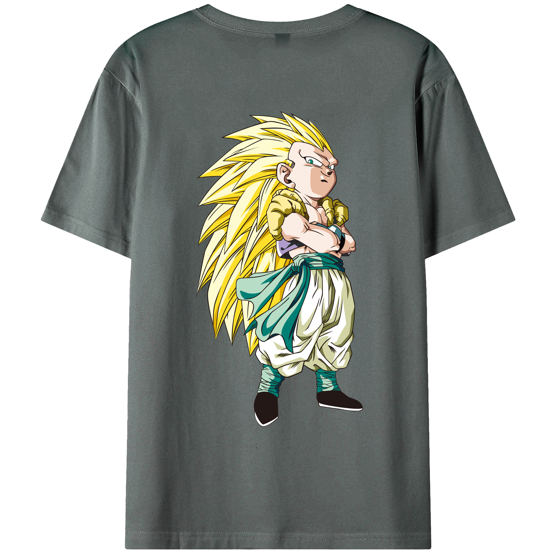 （画像用） ドラゴンボール ベジット DRAGON BALL Vegetto 綿100％ メンズ半袖Tシャツ（バックプリント） 通気性